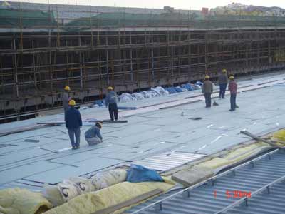 国家会议中心户外施工现场全景探析